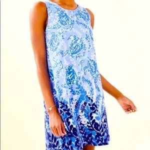 Lilly Pulitzer Kristen dress swing - dress is reversible to change neckline.
